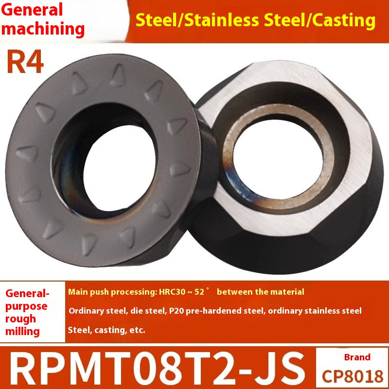 6009 CNC milling inserts RPMW carbide R5 machining center R4 milling machine R6 milling inserts RPMT round cutter grain cutting tools Shandong Denso Pricision Tools Co.,Ltd.